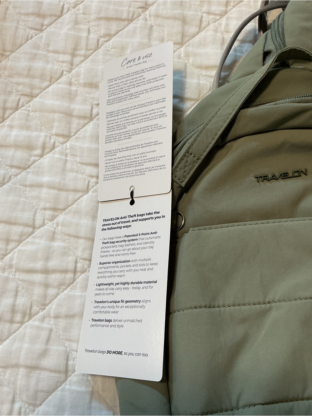 NWT Travelon Roam Anti-theft Convertible Backpack/Sling - Picture 8 of 9